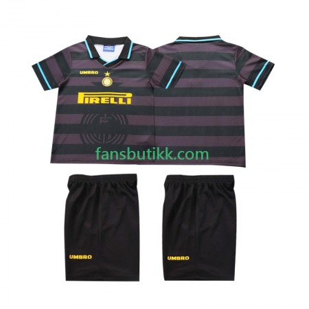 Fotballdrakt Inter Milan Barn Retro Tredjetrøye 1997 1998 Kortermet